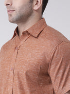 RIAG Brown Men's Half Sleeves Shirt - Distacart