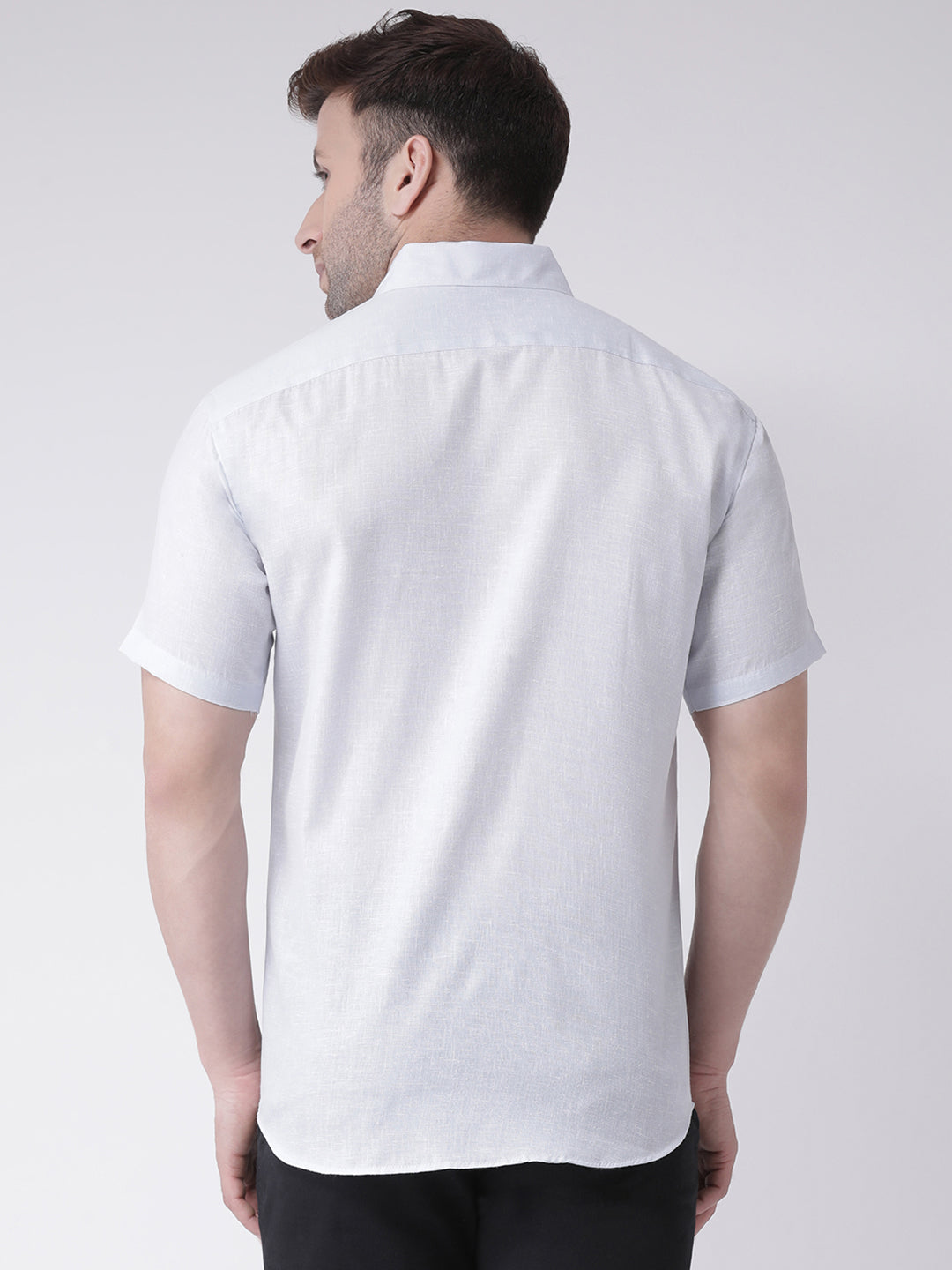 RIAG White Men's Half Sleeves Shirt - Distacart
