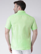 RIAG Green Men's Half Sleeves Shirt - Distacart