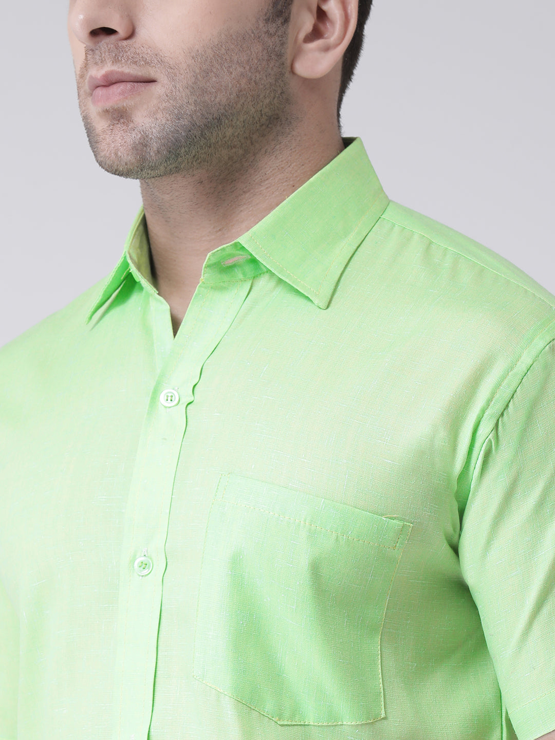 RIAG Green Men's Half Sleeves Shirt - Distacart
