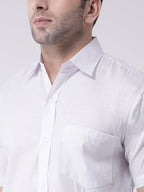 RIAG White Men's Half Sleeves Shirt - Distacart