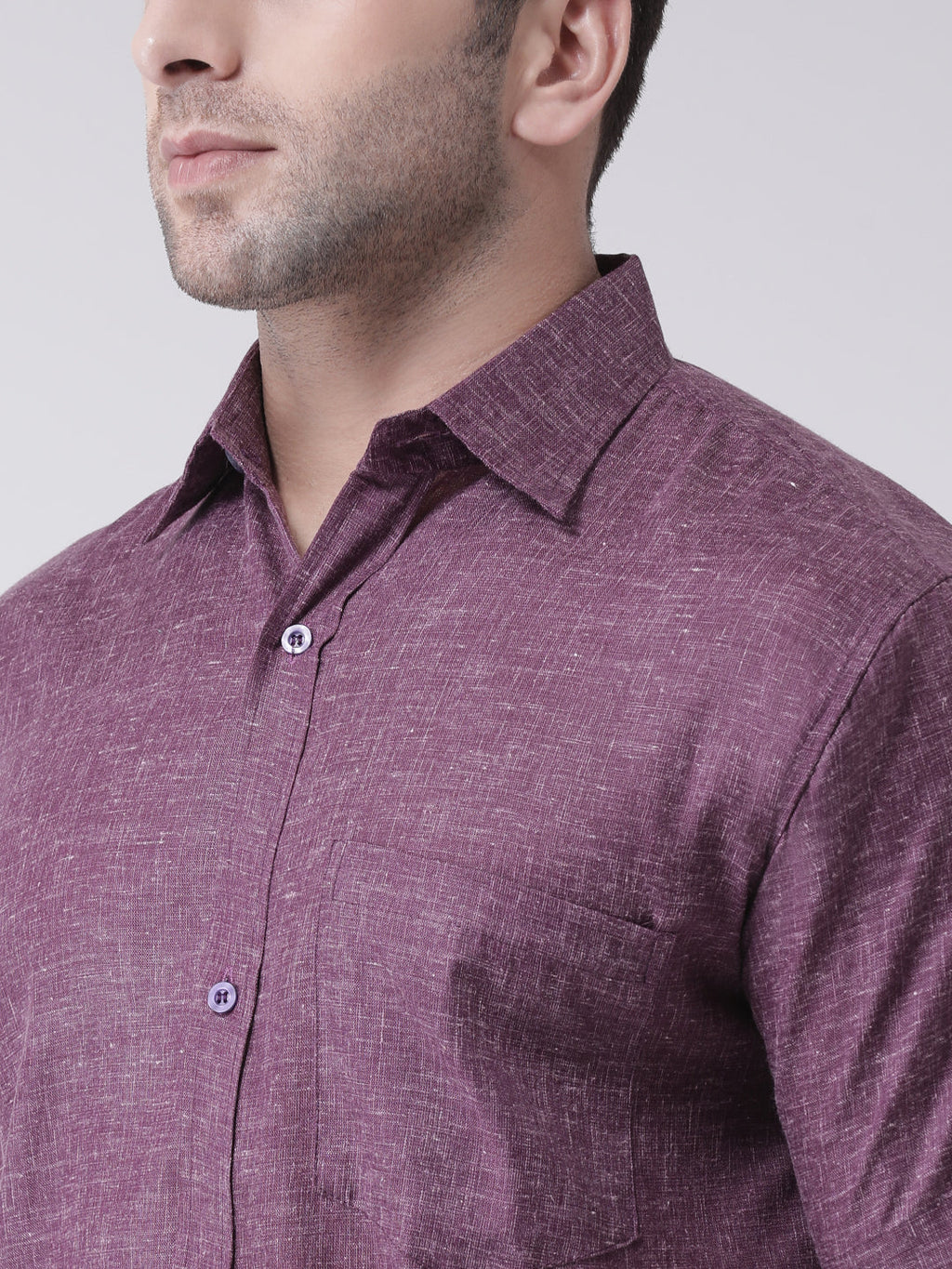 RIAG Purple Men's Half Sleeves Shirt - Distacart