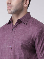 RIAG Purple Men's Half Sleeves Shirt - Distacart