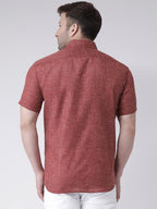 RIAG Brown Men's Half Sleeves Shirt - Distacart