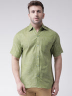 RIAG Green Men's Half Sleeves Shirt - Distacart