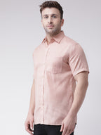 RIAG Beige Men's Half Sleeves Shirt - Distacart