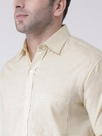 RIAG Beige Men's Half Sleeves Shirt - Distacart
