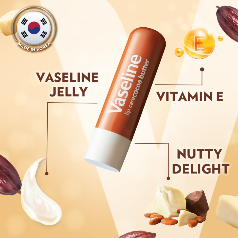 Vaseline Lip Care Lip Balm Stick - Cocoa Butter - Distacart