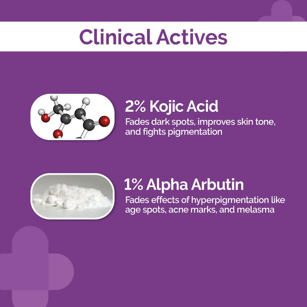 The Derma Co 2% Kojic Acid Face Serum & 1% Hyaluronic Sunscreen Aqua Gel SPF 50 Combo
