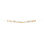 Nuyug 22K Gold Plated Kundan Refined Sleek Matha Patti