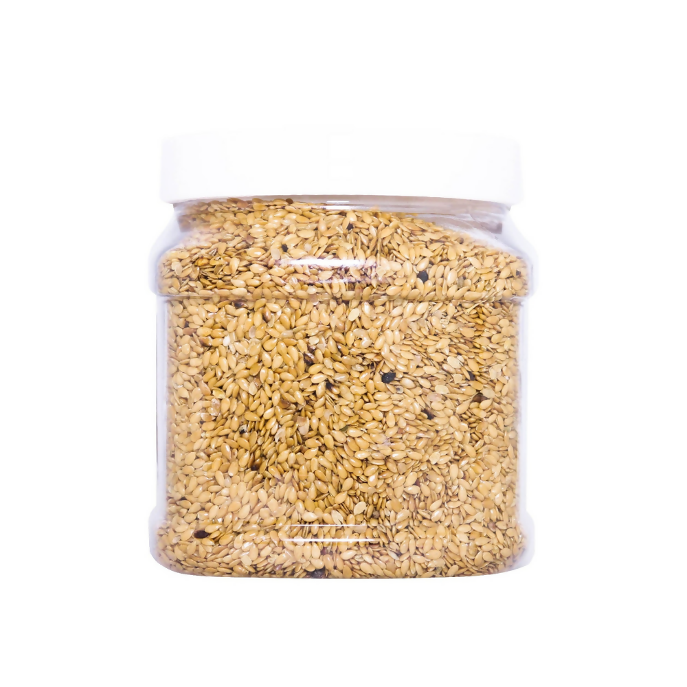 Tassyam Organics Roasted Salted Golden Flax Seed - Distacart