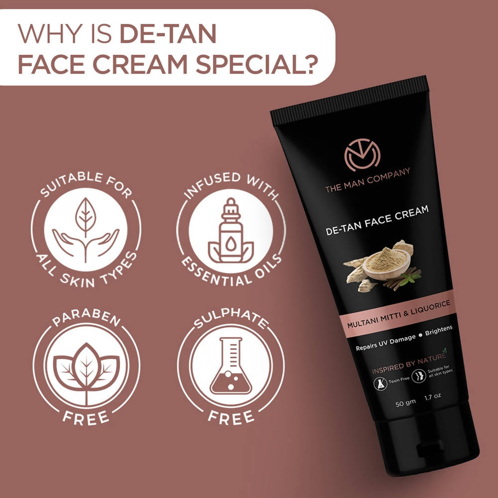 The Man Company De-Tan Face Cream