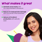 PLIX The Plant Fix 0.1% Salicylic Acid Mattifying Sunscreen SPF50+ PA+++ & Niacinamde Serum