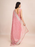 kasee Floral Embroidered Art Silk Ready to Wear Saree