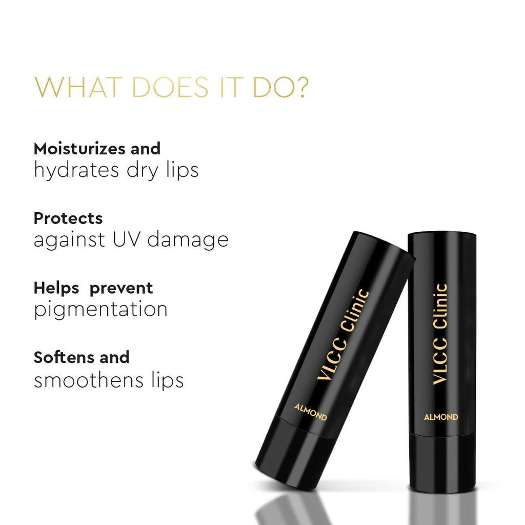 VLCC Clinic Lip Balm SPF15 Almond & Vitamin E - Distacart