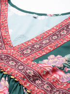Ahalyaa Women's Traditional wear Ethnic Dress - Green - Distacart