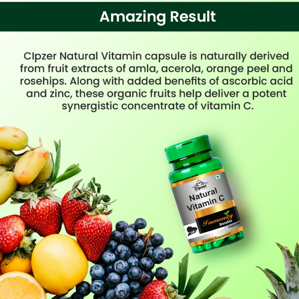 Cipzer Natural Vitamin C Capsules - Distacart