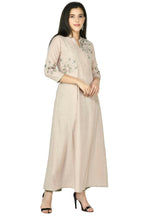 Joban Fashion Beige Cotton Rayon Kurta Set
