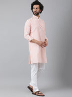 RIAG Orange Men's Ethnic Long Kurta And Pyjama Set - Distacart