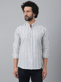 RIAG Grey Men's Chinese Collar Full Sleeves Shirt - Distacart