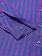 RIAG Blue Men's Chinese Collar Full Sleeves Shirt - Distacart