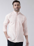 RIAG Peach Men's Chinese Collar Full Sleeves Shirt - Distacart
