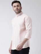 RIAG Peach Men's Chinese Collar Full Sleeves Shirt - Distacart