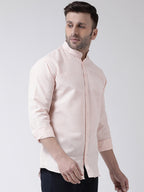 RIAG Peach Men's Chinese Collar Full Sleeves Shirt - Distacart