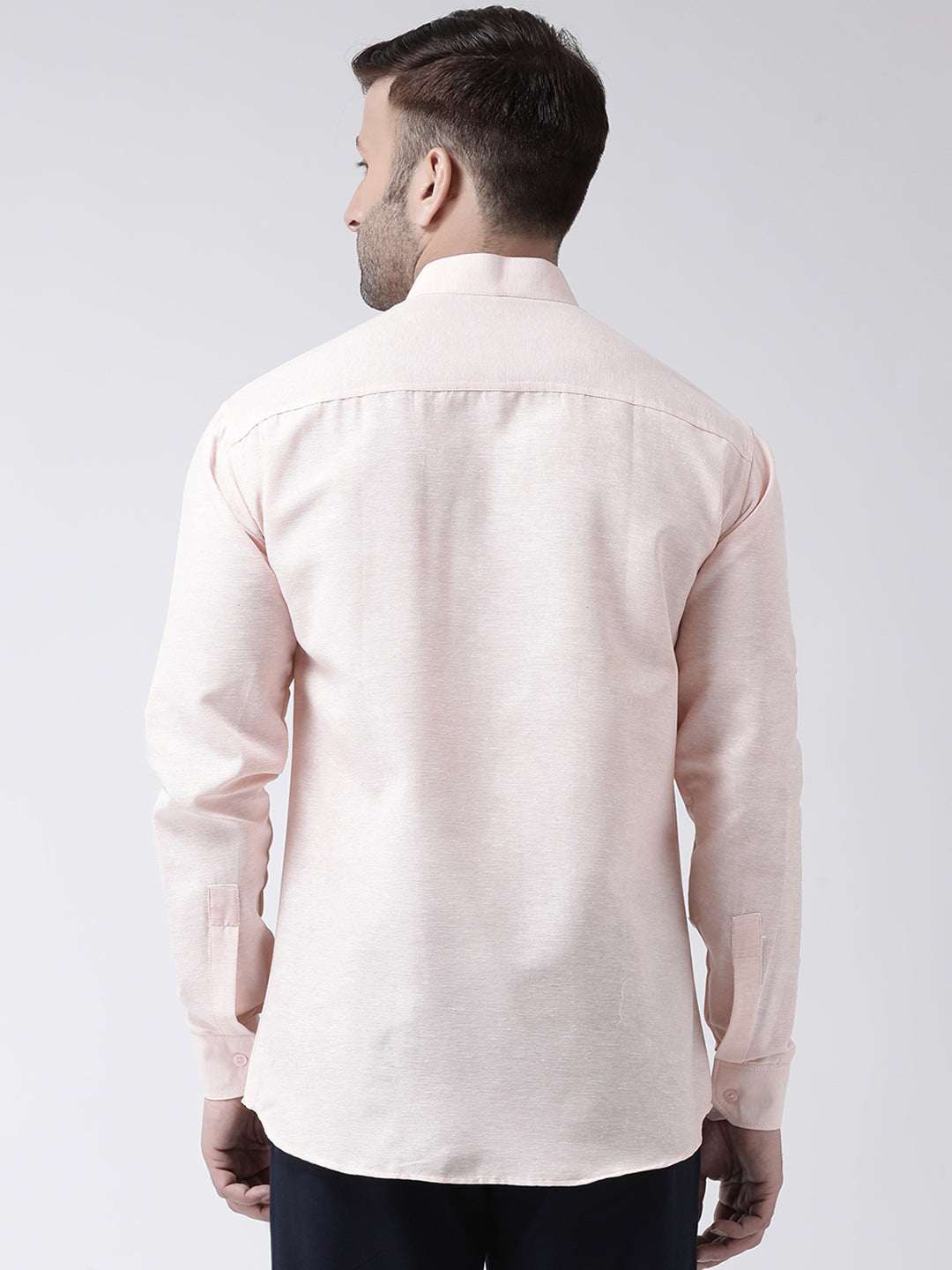 RIAG Peach Men's Chinese Collar Full Sleeves Shirt - Distacart