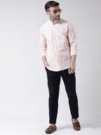 RIAG Peach Men's Chinese Collar Full Sleeves Shirt - Distacart