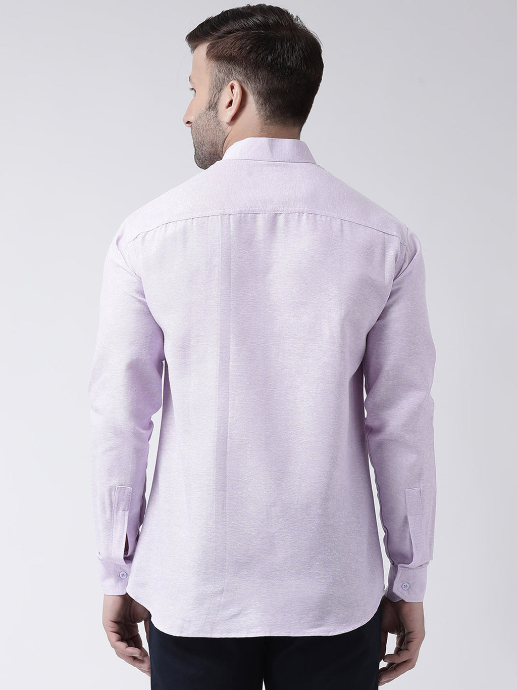 RIAG Violet Men's Chinese Collar Full Sleeves Shirt - Distacart