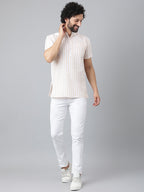 RIAG Beige Color Short Sleeves Casual Men's Cotton Short Kurta - Distacart
