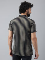 RIAG Black Color Short Sleeves Casual Men's Cotton Short Kurta - Distacart