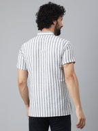 RIAG Grey Color Short Sleeves Casual Men's Cotton Short Kurta - Distacart