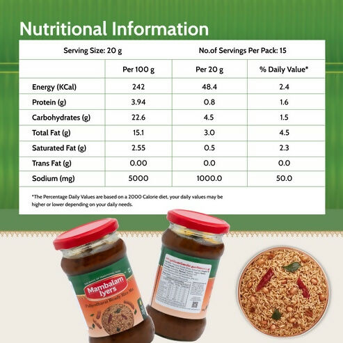 Mambalam Iyers Puliyodharai Ready Rice Mix - Distacart