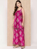 Ahalyaa Women's Traditional wear Kurta Set - Pink