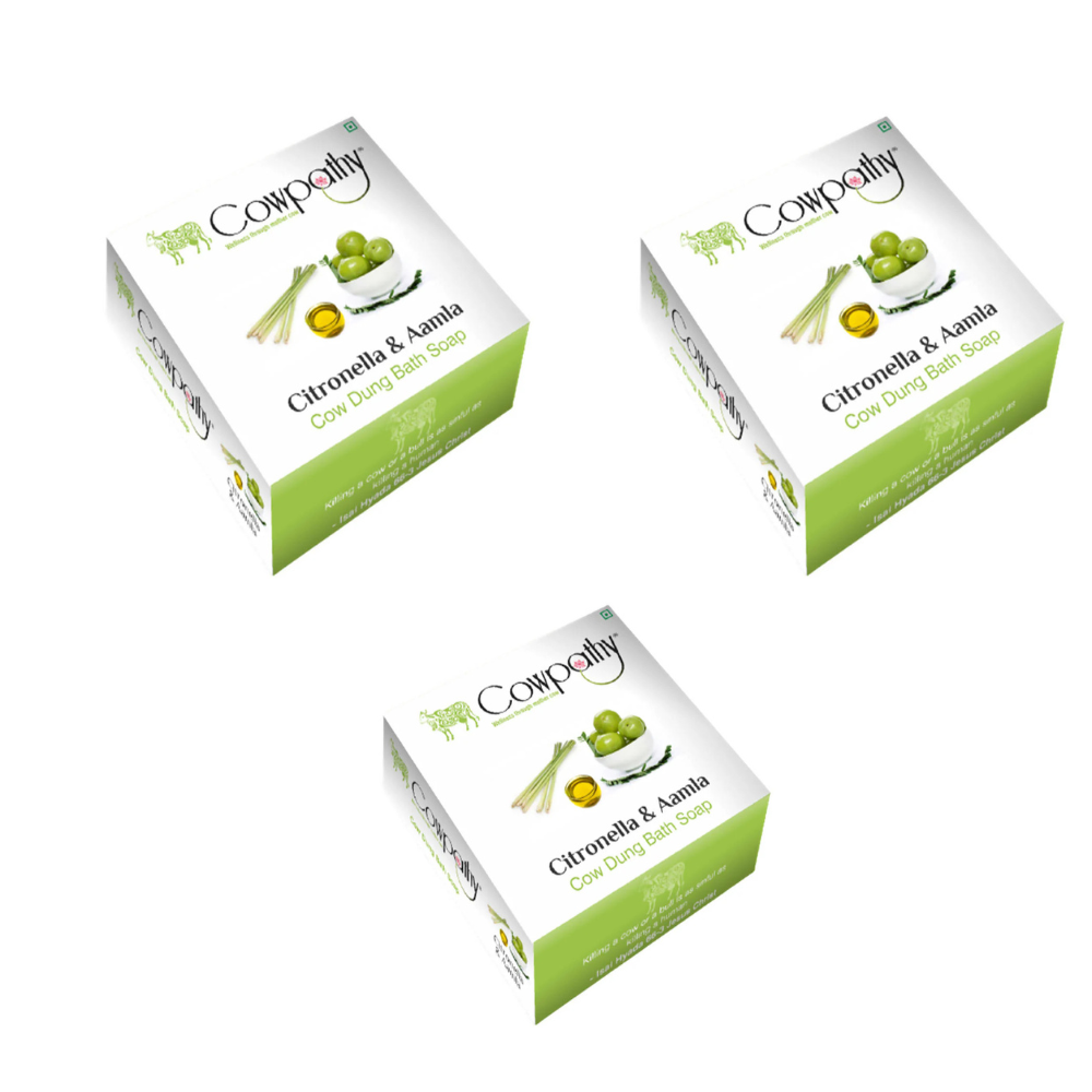 Cowpathy Citronella & Amala Cow Dung Bath Soap (75Gm)