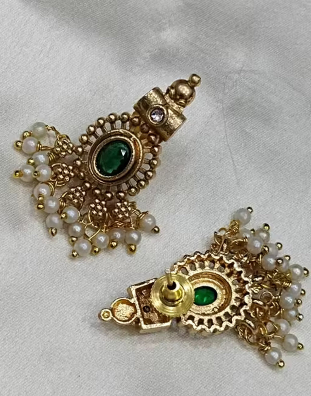 Jewel City Traditional Handcrafted Gold-Plated Temple Jewelry – Ethnic Bridal Necklace Set for Weddings, Parties and Festivals