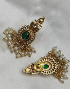 Jewel City Traditional Handcrafted Gold-Plated Temple Jewelry – Ethnic Bridal Necklace Set for Weddings, Parties and Festivals