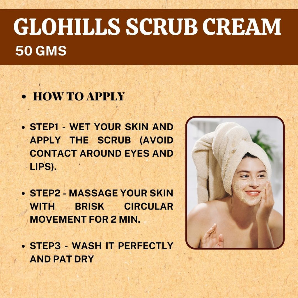 Herbal Hills Glohills Scrub Cream - Distacart