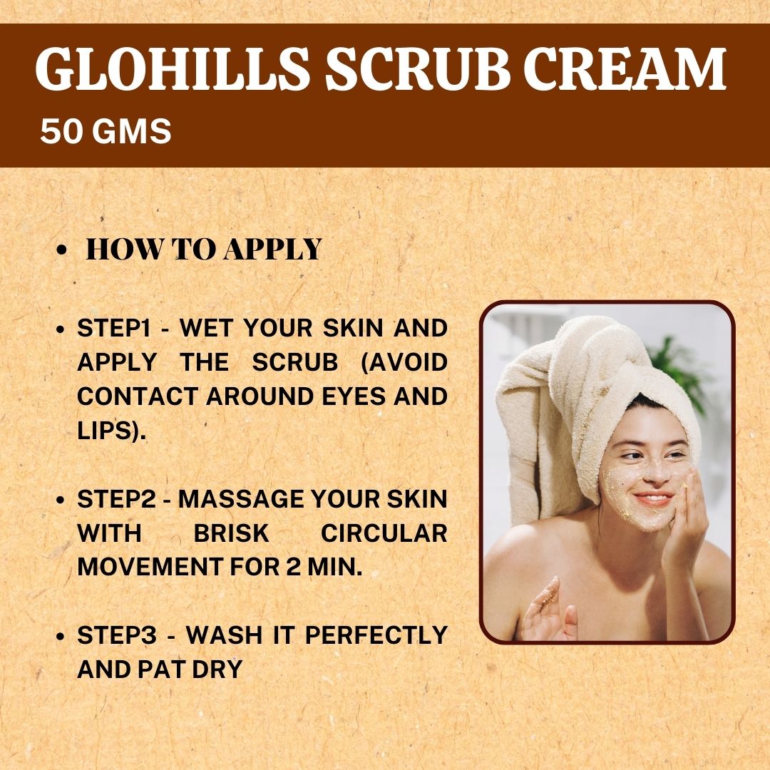 Herbal Hills Glohills Scrub Cream - Distacart