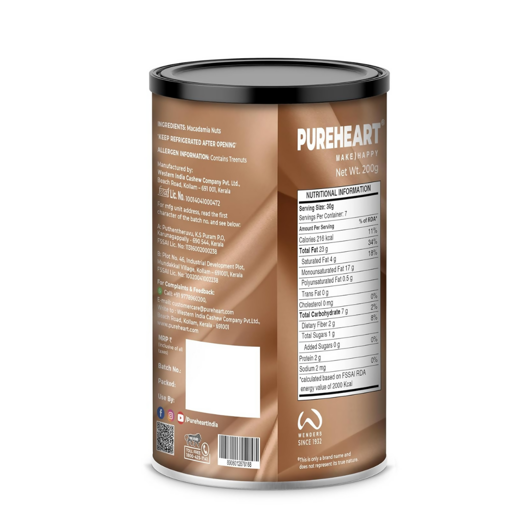 Pureheart Natural Macadamia Halves - Distacart