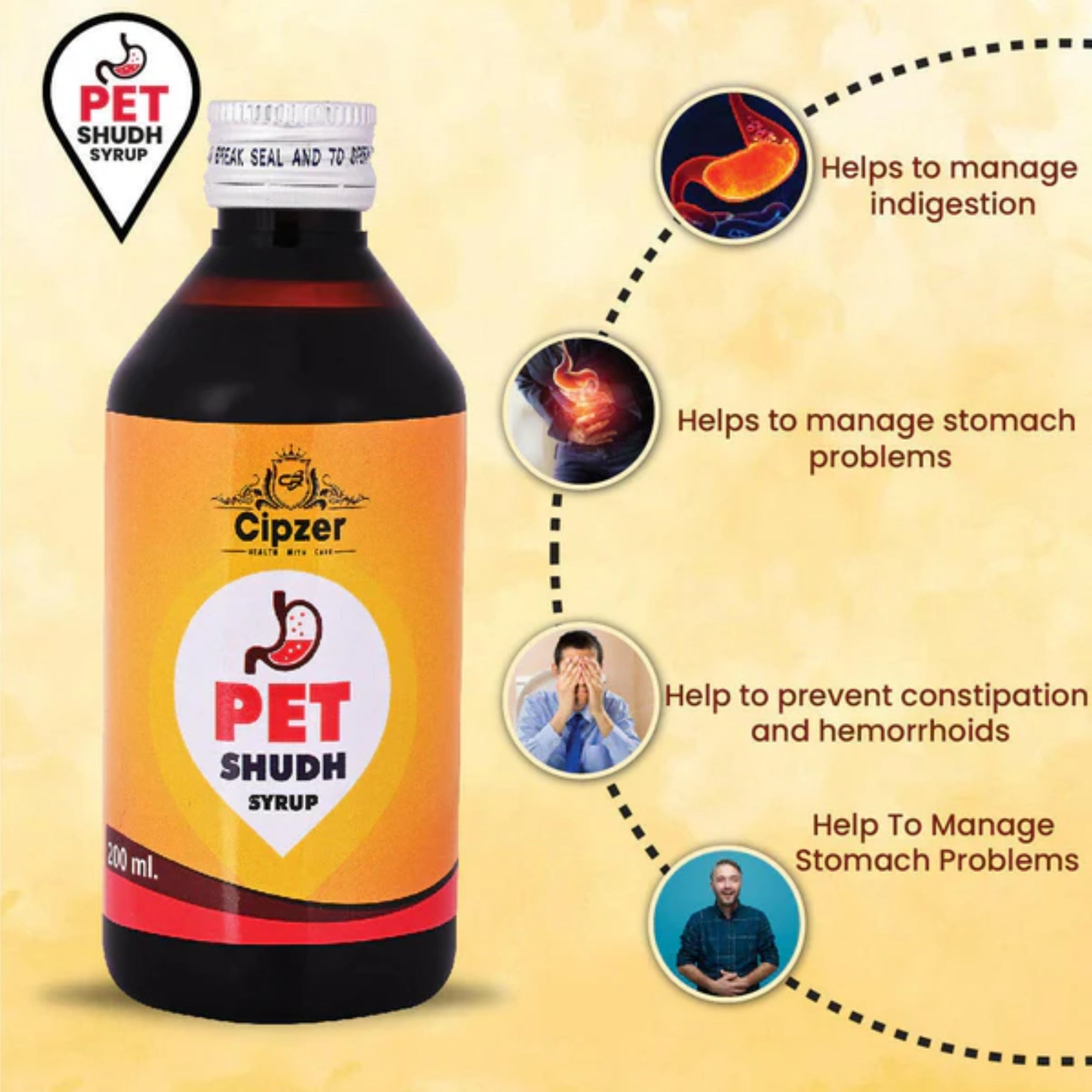 Cipzer Pet Shudh Syrup - Distacart