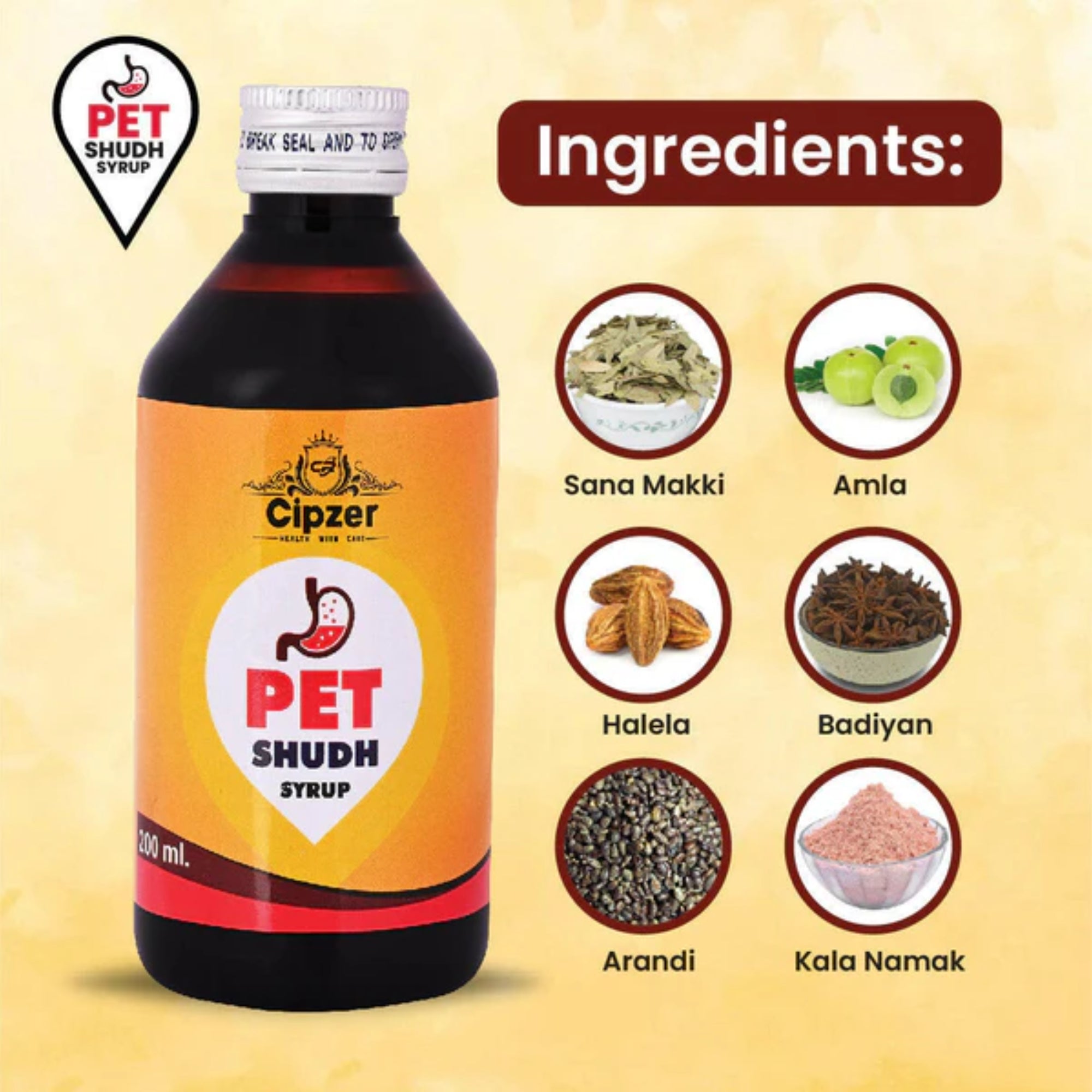 Cipzer Pet Shudh Syrup - Distacart