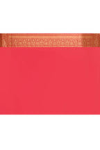 Joban Fashion Ink Blue Crepe Chiffon Pure Handloom Banarasi Silk Saree
