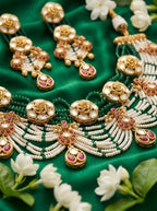 Jewel City Exquisite Kundan & Pearl Haar Set: Traditional Gold-Plated Choker for Weddings & Festivals - Distacart