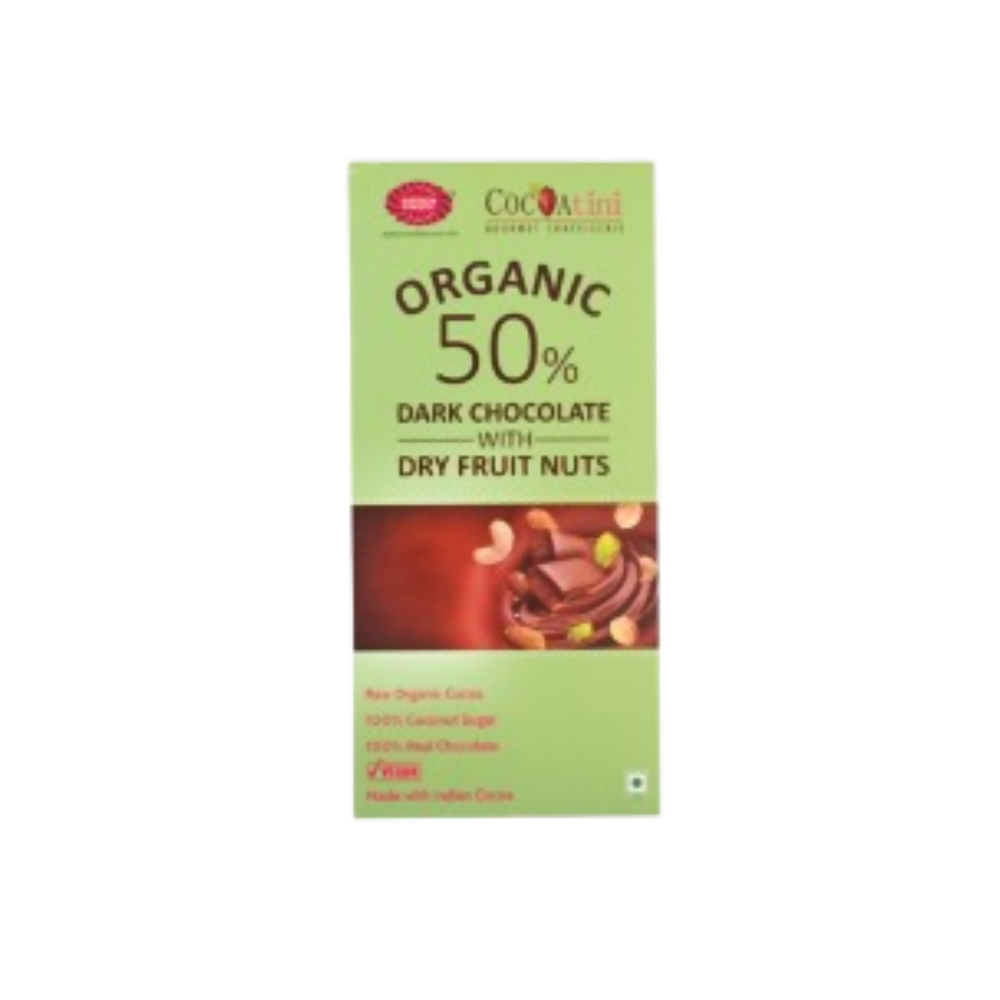 Karachi Bakery Organic 50% Dark Chocolate With Dry Fruit Nuts - Distacart