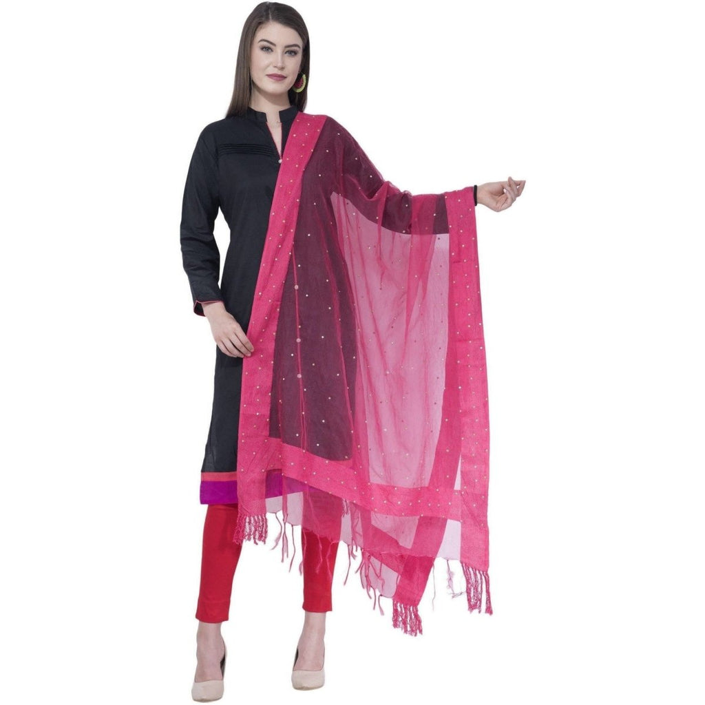 A R SILK Gajari Color Chandna Dupattas and Chunnis