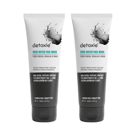Detoxie Charcoal Hard Water Face Wash with Charcoal & Mulberry Extract