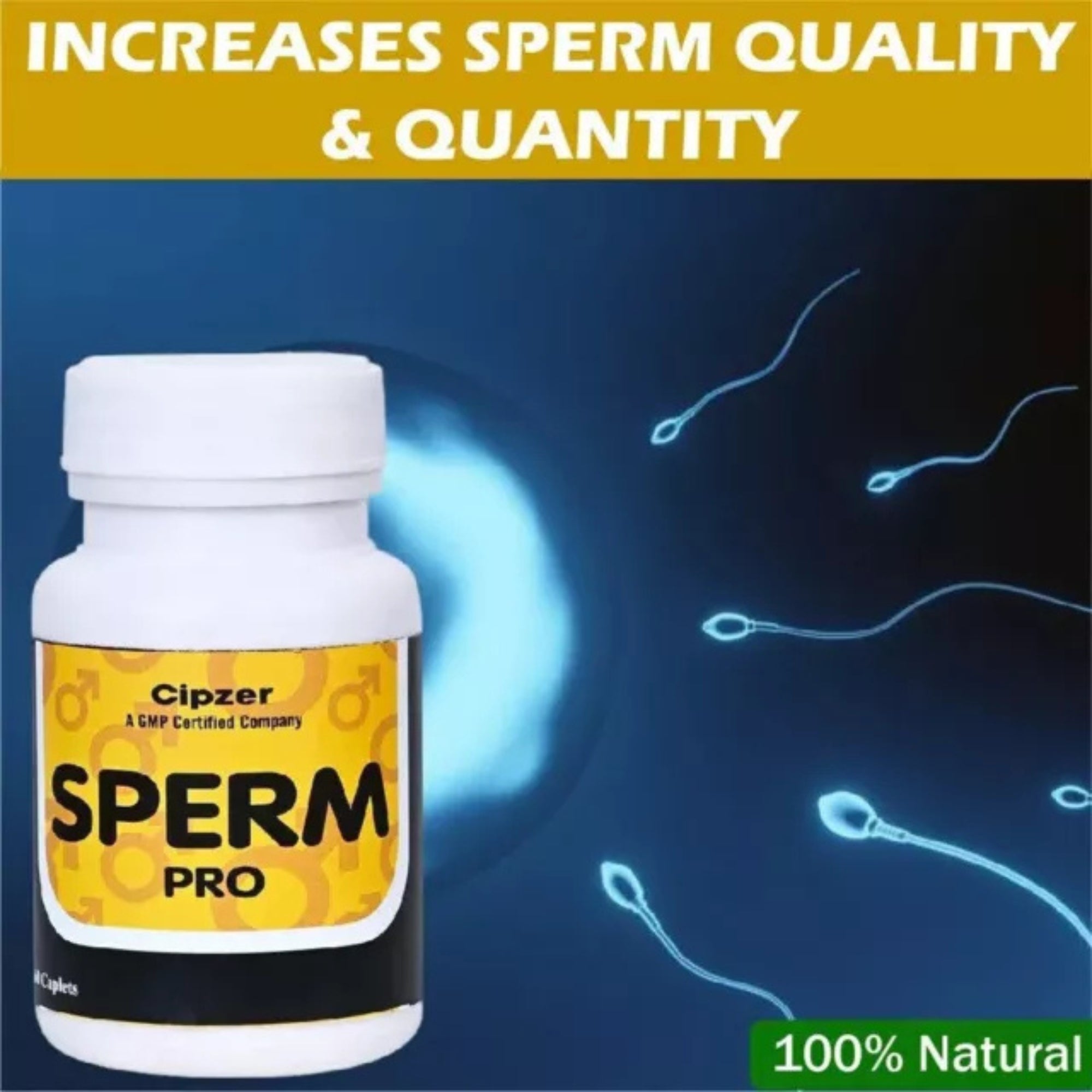 Cipzer Sperm Pro Caplets - Distacart